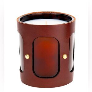 Leather Wrapped Dillon Luxury Candles “Cityscape View” Designer Luxury Candle